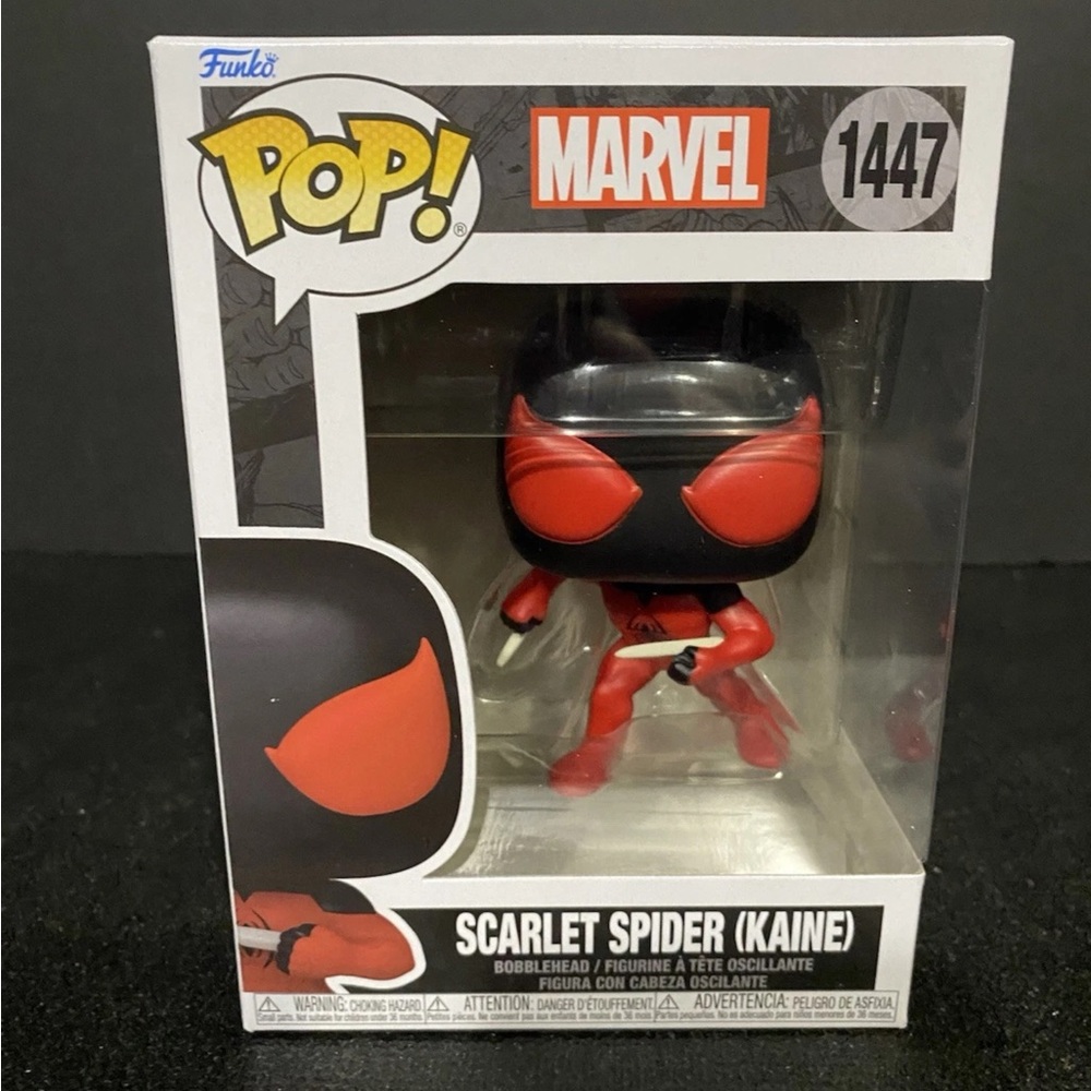 Funko Pop Scarlet Spider Kaine Marvel Spider-Man Spiderman #1447